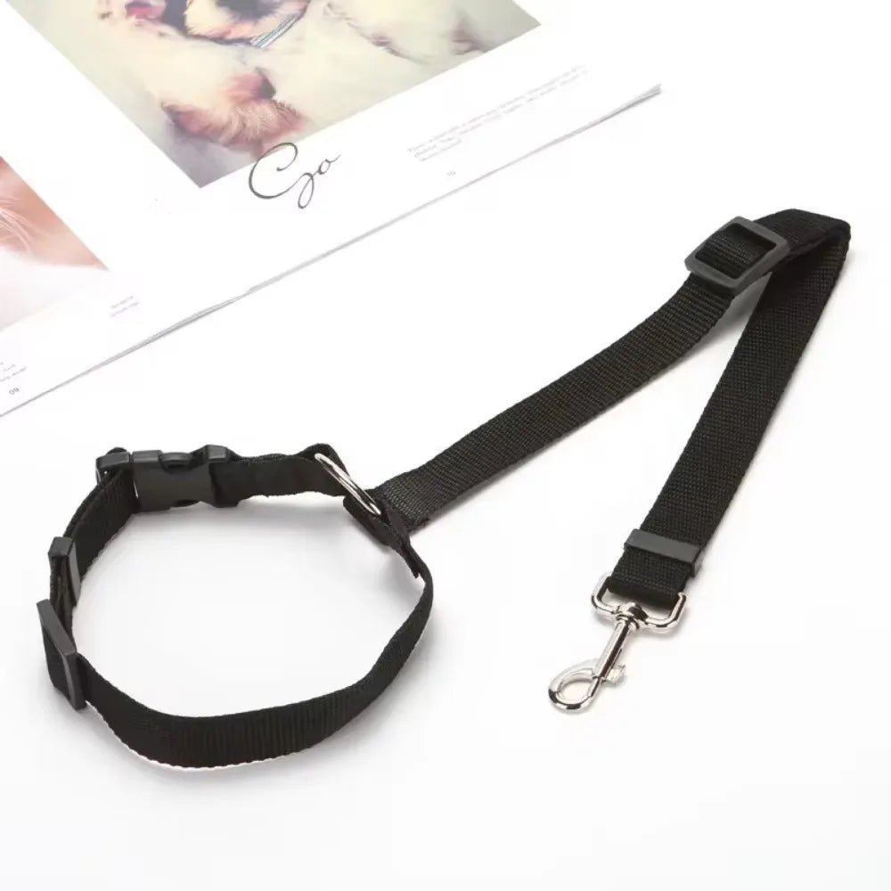 AnimalsShop™ 2-in-1 Adjustable Pet Car Seat Belt and Leash