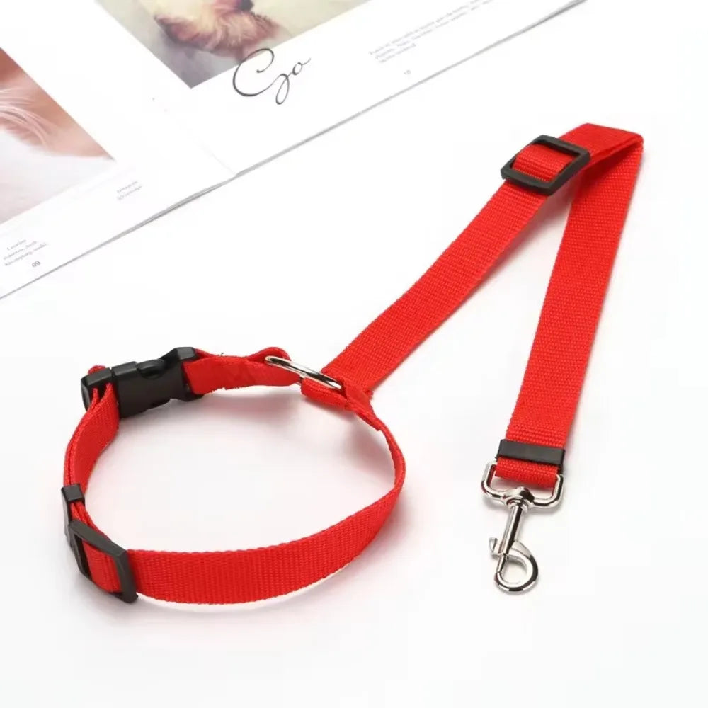 AnimalsShop™ 2-in-1 Adjustable Pet Car Seat Belt and Leash