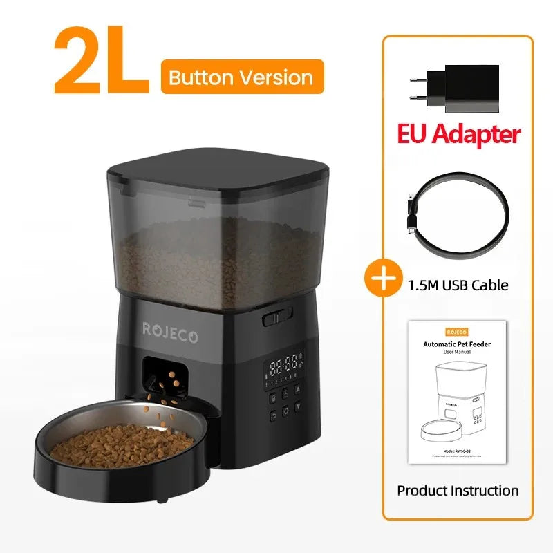 AnimalsShop™ Automatic Pet Feeder – Button Version