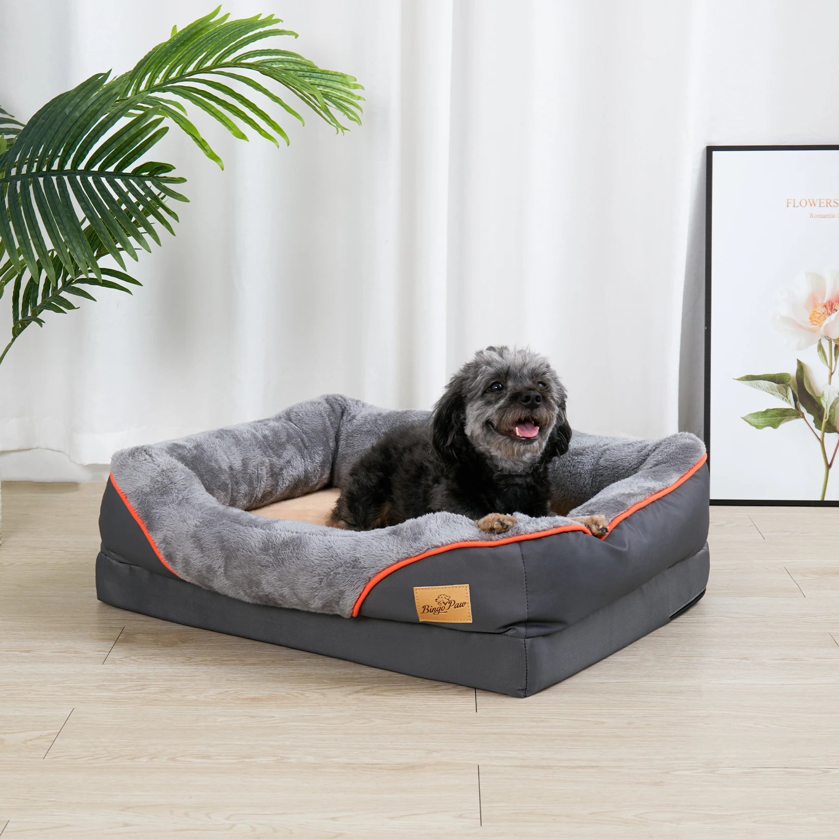 AnimalsShop™ Ultra-Soft Dog Bed with Memory Foam Support