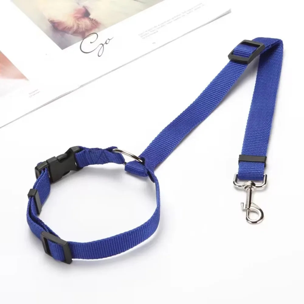 AnimalsShop™ 2-in-1 Adjustable Pet Car Seat Belt and Leash