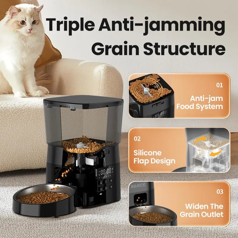 AnimalsShop™ Automatic Pet Feeder – Button Version