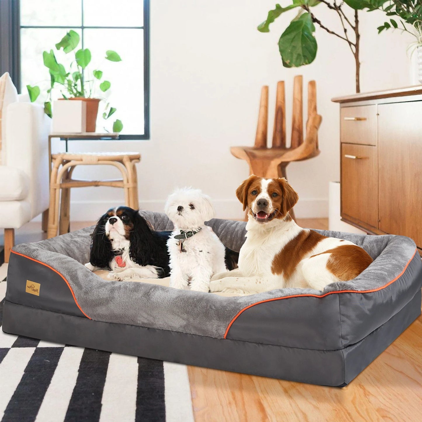 AnimalsShop™ Ultra-Soft Dog Bed with Memory Foam Support