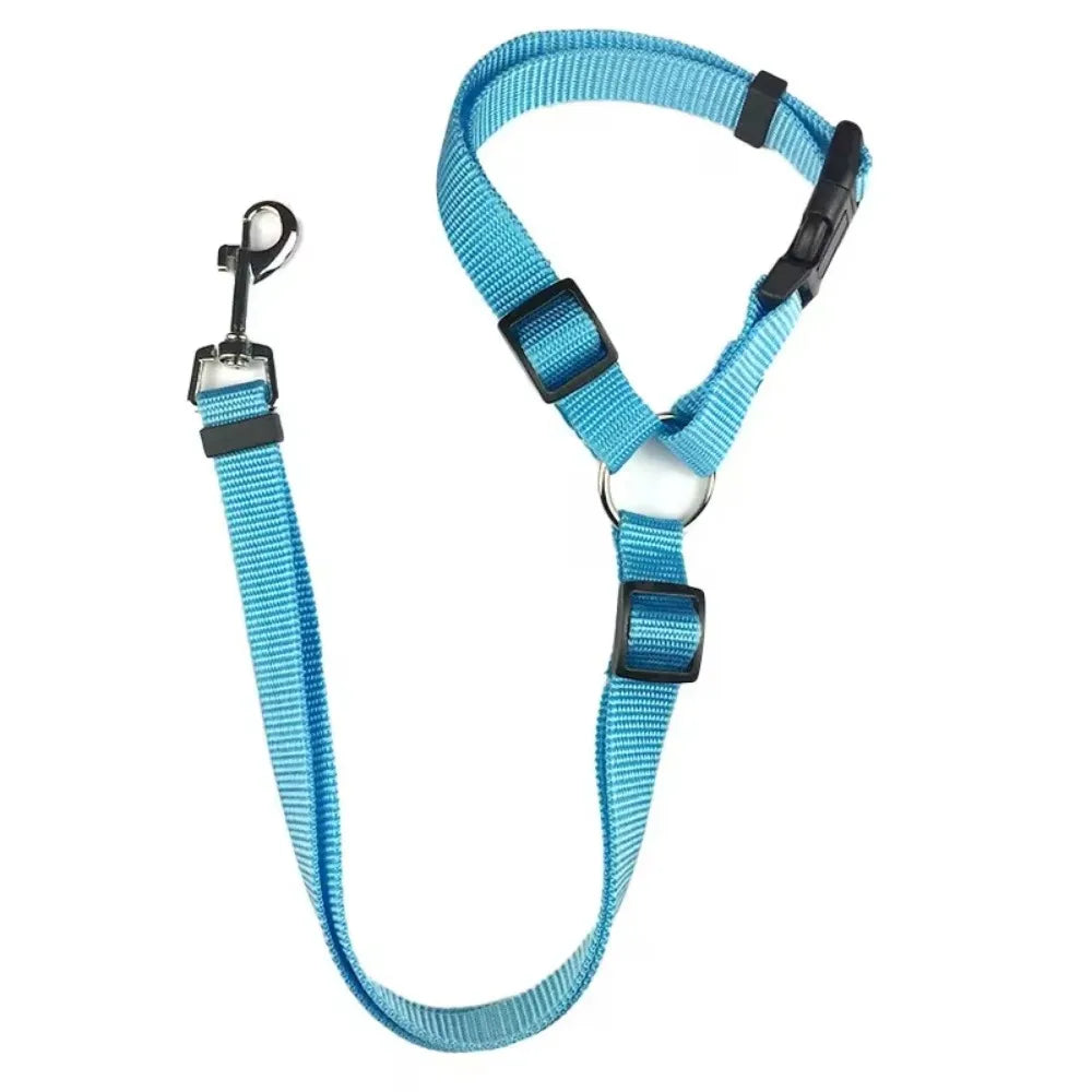 AnimalsShop™ 2-in-1 Adjustable Pet Car Seat Belt and Leash